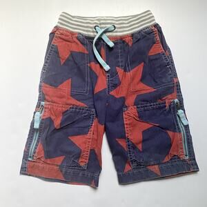 Mini Boden Red & Blue Star Shorts